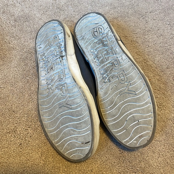 Navy Sperry Topsiders with Memory Foam - Picture 3 of 3